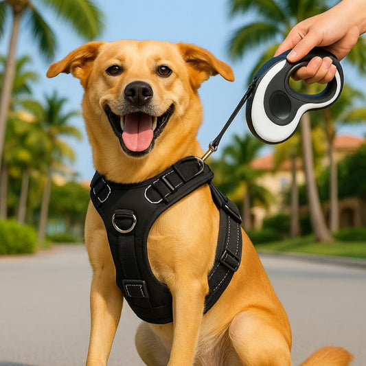 Durable Waterproof Pet Harness with Vertical Handle